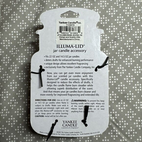 New Yankee Candle Angels and Doves Gold and Silver Illuma Lid Jar Topper - Picture 3 of 7